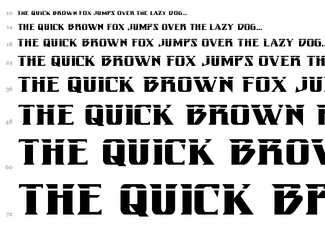 Eternal Knight font waterfall