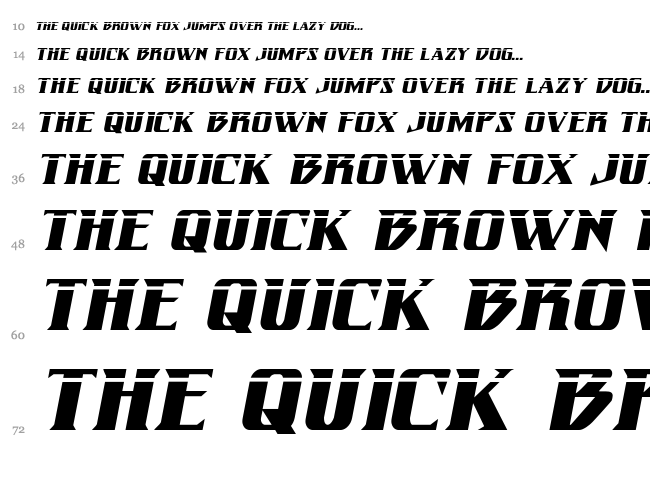Eternal Knight font waterfall