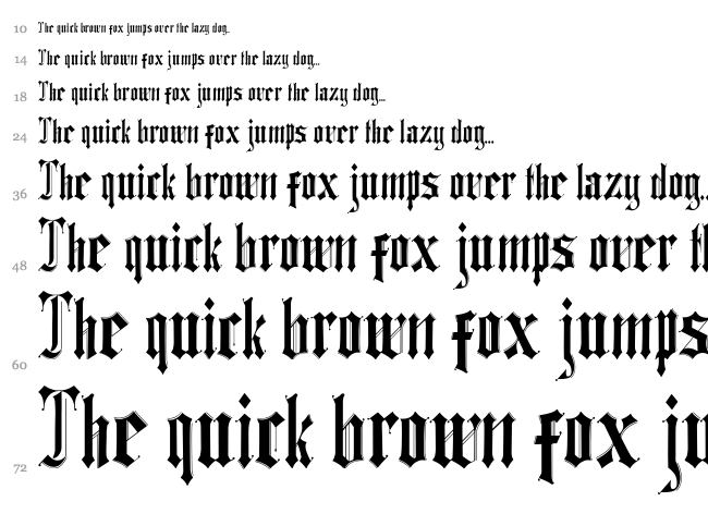 Ethelvina font waterfall