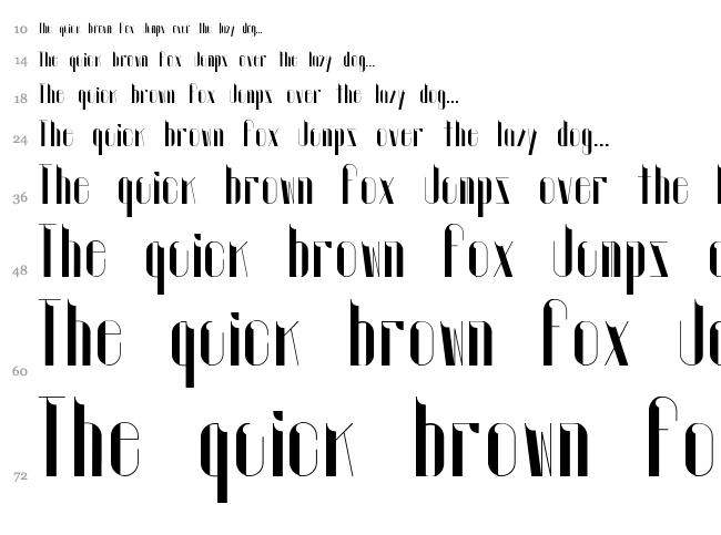 Euphoric font waterfall