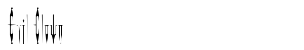 Evil Clown font