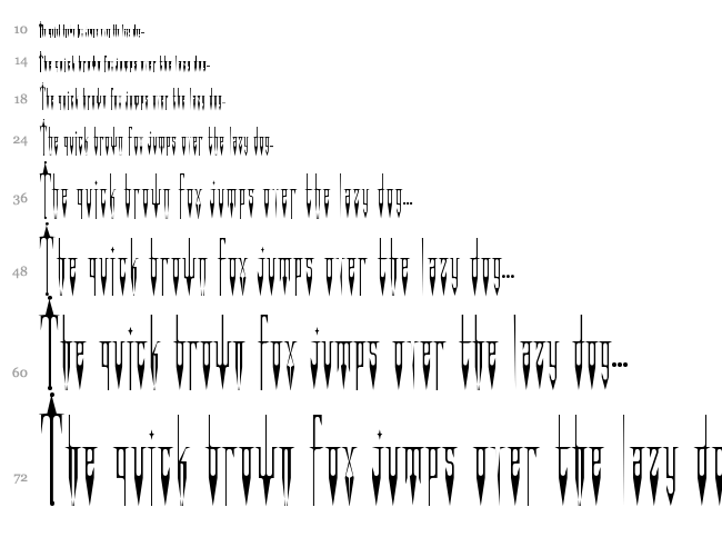 Evil Clown font waterfall