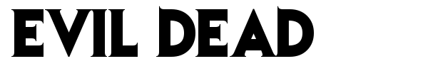Evil Dead font