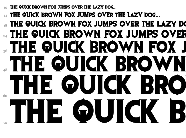 Evil Dead font waterfall