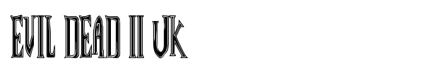 Evil Dead II UK font