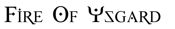 Fire Of Ysgard font preview