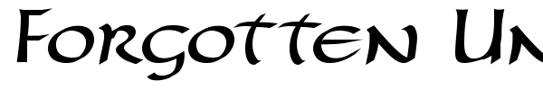 Forgotten Uncial font