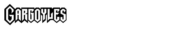 Gargoyles font