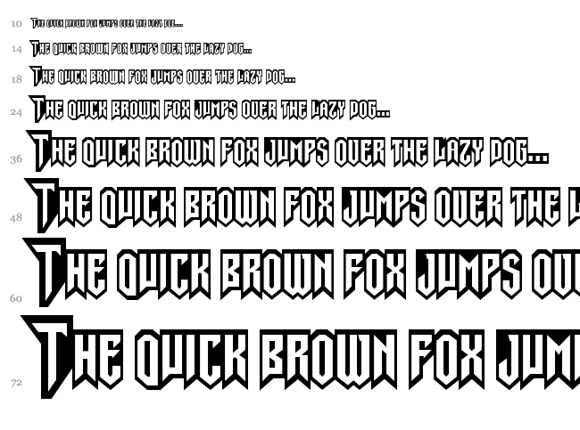 Gargoyles font waterfall