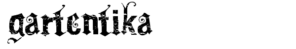 Gartentika font
