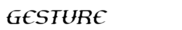 Gesture font