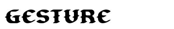 Gesture font preview