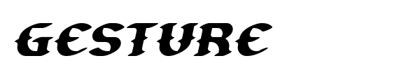 Gesture font preview