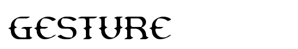 Gesture font preview