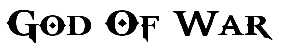 God Of War font