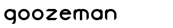 Goozeman font