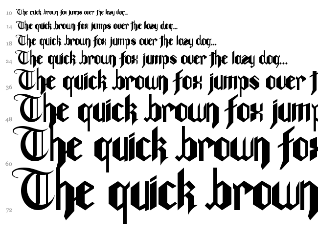 Gotham Lullaby font waterfall