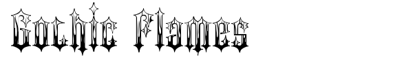 Gothic Flames font