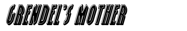 Grendel's Mother font preview