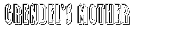 Grendel's Mother font preview