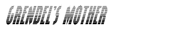 Grendel's Mother font preview