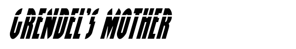 Grendel's Mother font preview