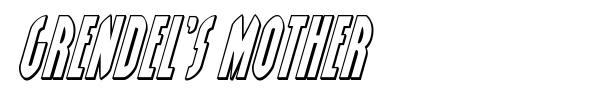 Grendel's Mother font preview