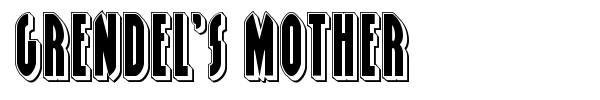 Grendel's Mother font preview
