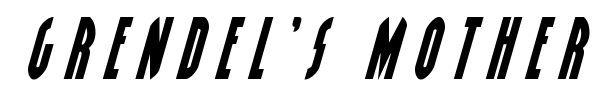 Grendel's Mother font preview