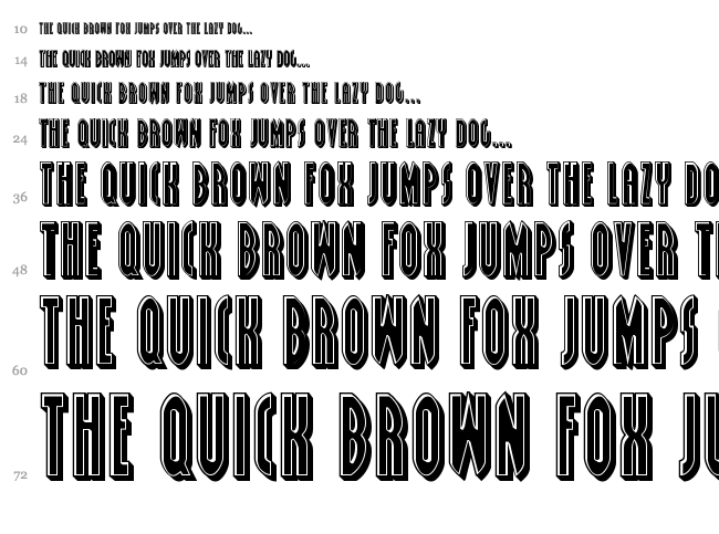Grendel's Mother font waterfall