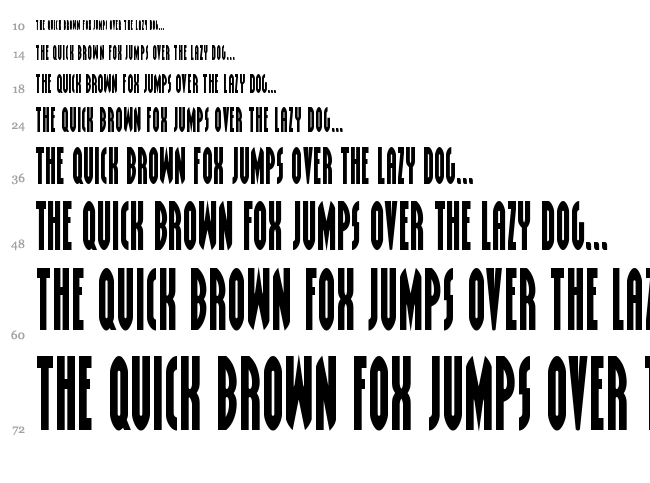 Grendel's Mother font waterfall