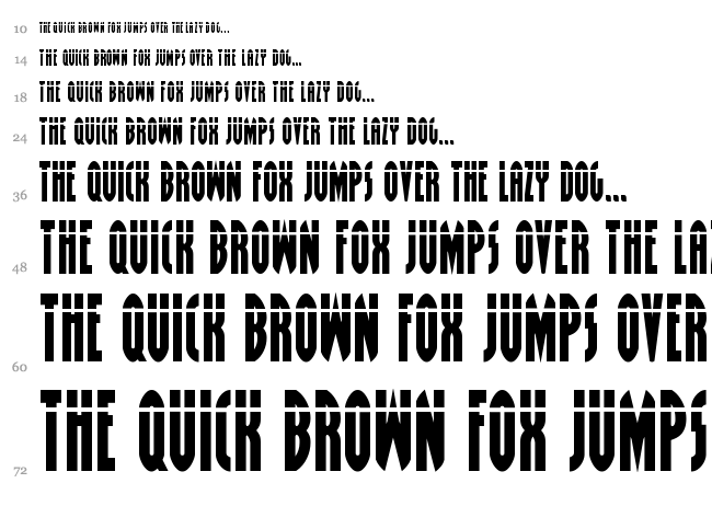 Grendel's Mother font waterfall