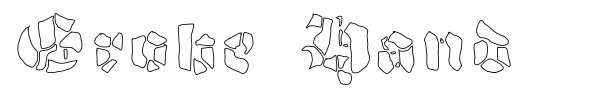 Grobe Hand font preview