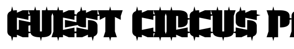 Guest Circus Paradiso font