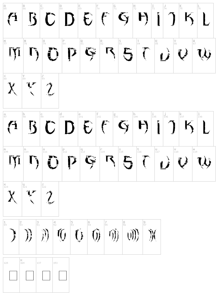 haAJJA font map
