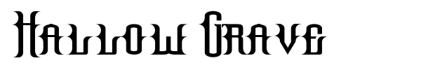 Hallow Grave font