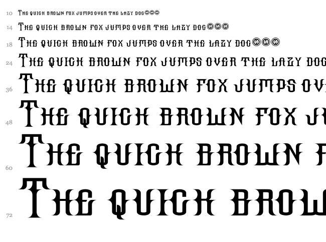 Hallow Grave font waterfall