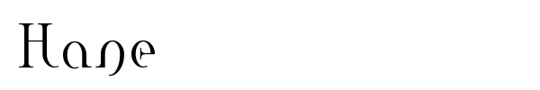 Hane font