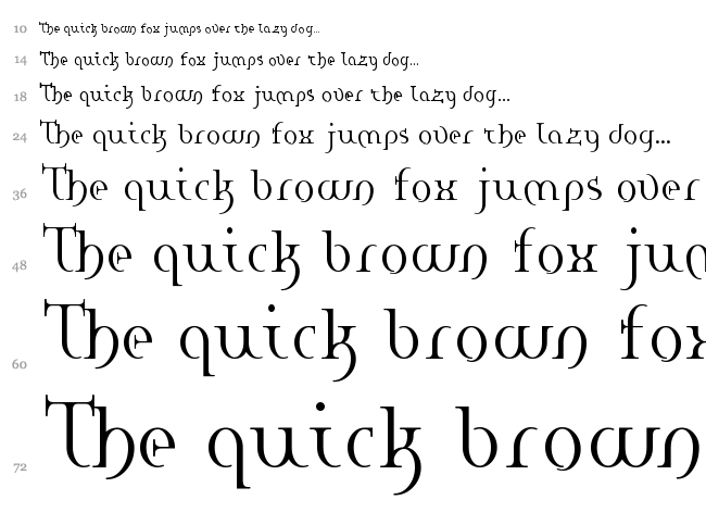 Hane font waterfall