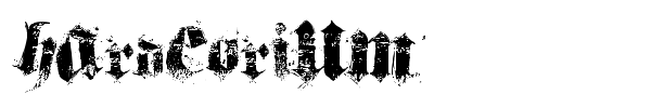 Hardcorium font
