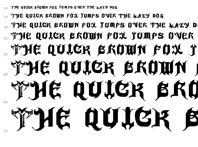 Haunted font waterfall