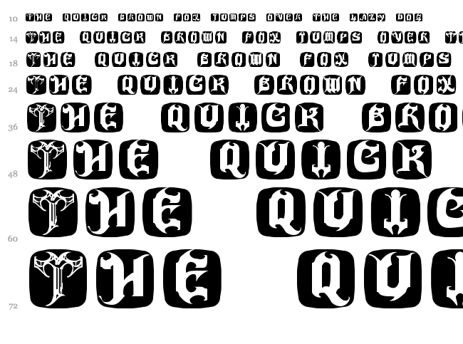 Haunted font waterfall