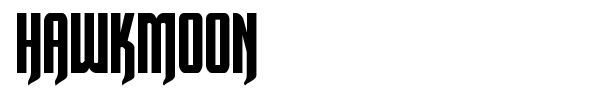 Hawkmoon font preview