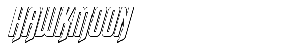 Hawkmoon font preview