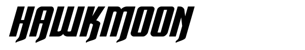 Hawkmoon font preview