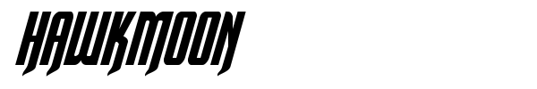 Hawkmoon font preview