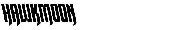 Hawkmoon font preview