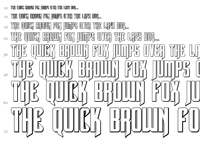 Hawkmoon font waterfall