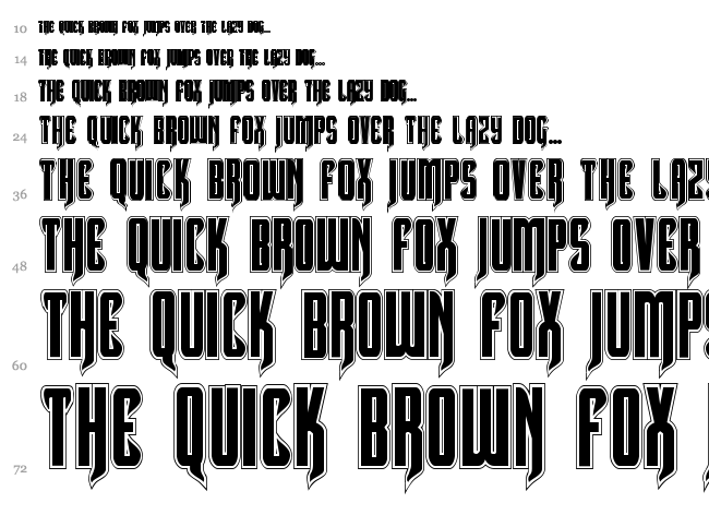 Hawkmoon font waterfall