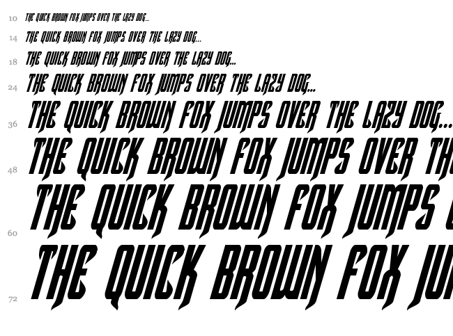 Hawkmoon font waterfall